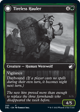 Tireless Hauler // Dire-Strain Brawler [Innistrad: Double Feature] | Odin's Place