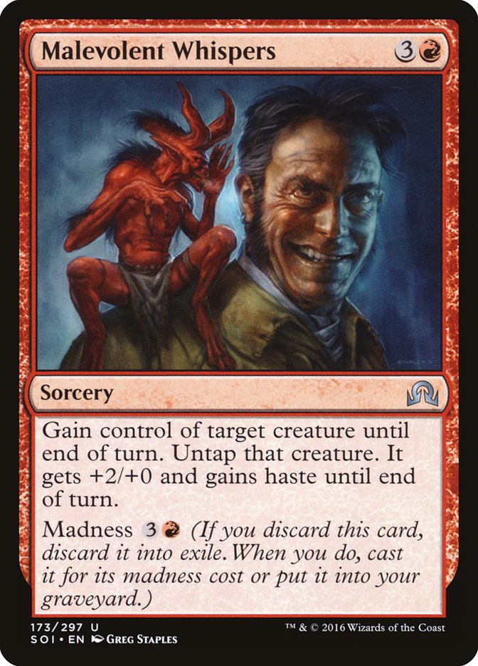 Malevolent Whispers (173) [Shadows over Innistrad] | Odin's Place