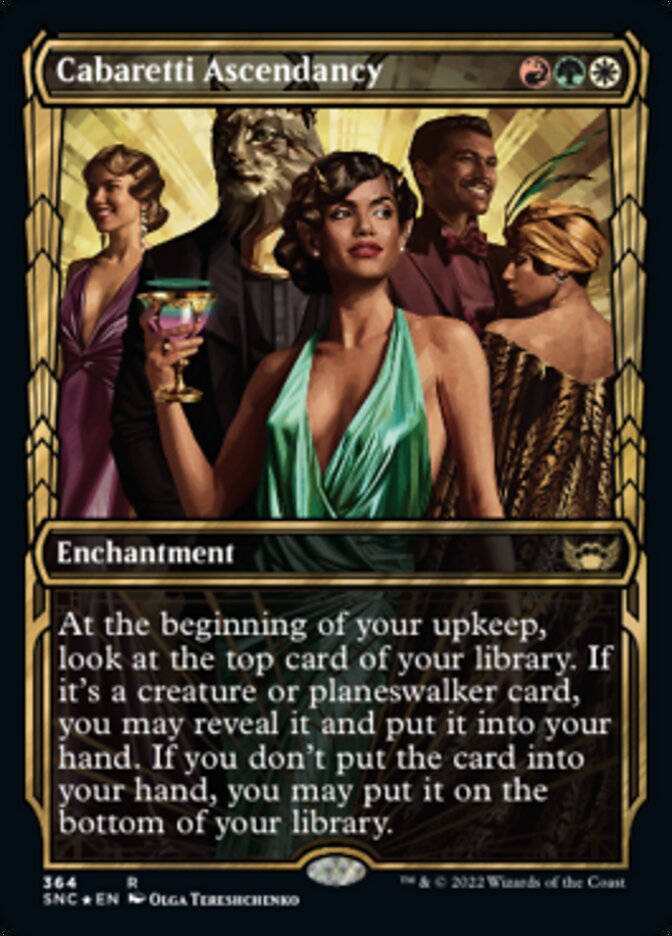Cabaretti Ascendancy (Showcase Golden Age Gilded Foil) [Streets of New Capenna] | Odin's Place