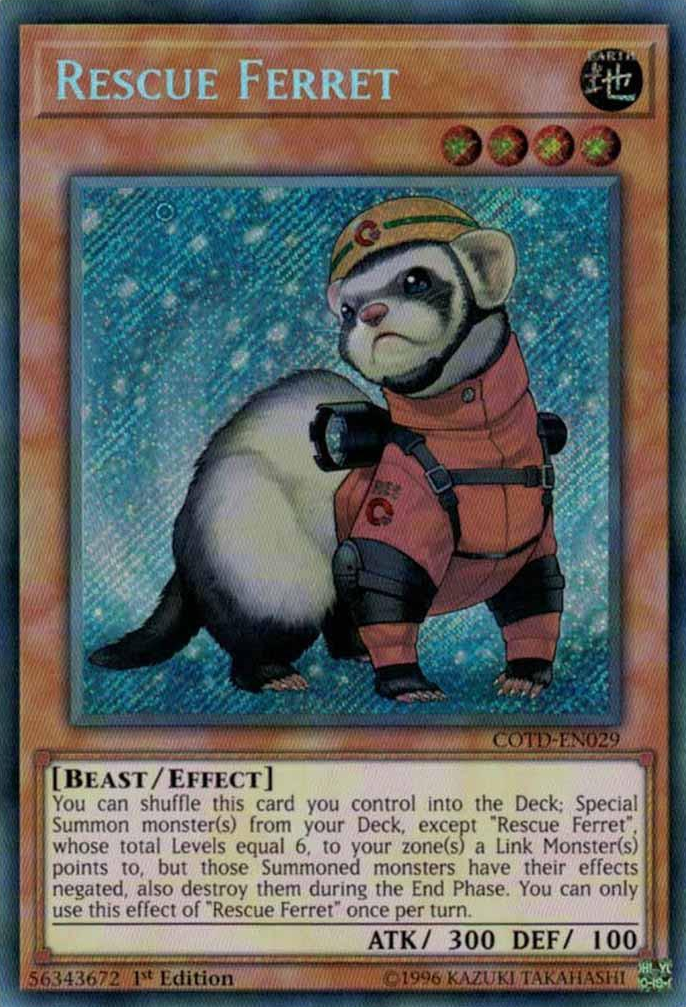 Rescue Ferret [COTD-EN029] Secret Rare | Odin's Place