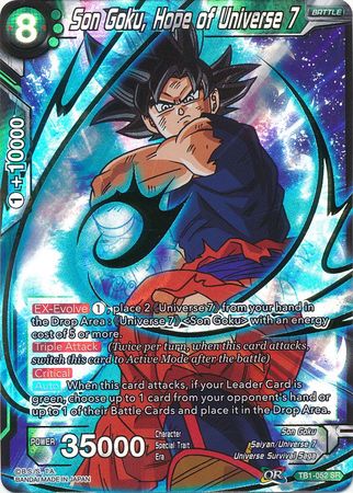 Son Goku, Hope of Universe 7 (TB1-052) [The Tournament of Power] | Odin's Place