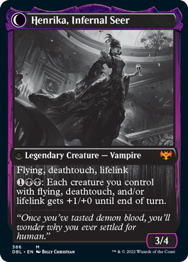 Henrika Domnathi // Henrika, Infernal Seer [Innistrad: Double Feature] | Odin's Place