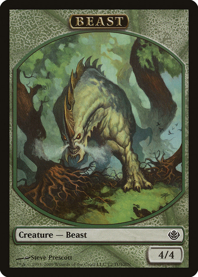 Beast Token (2) (T2) [Duel Decks: Garruk vs. Liliana Tokens] | Odin's Place