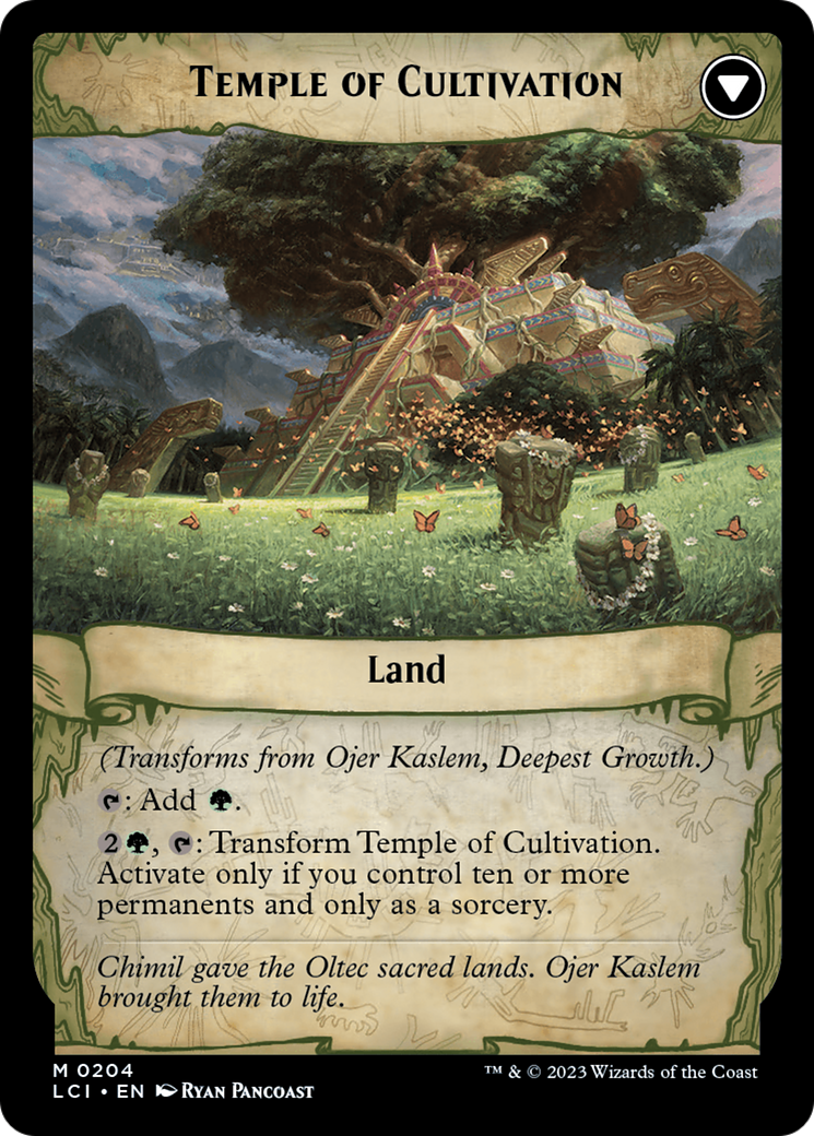 Ojer Kaslem, Deepest Growth // Temple of Cultivation [The Lost Caverns of Ixalan Prerelease Cards] | Odin's Place