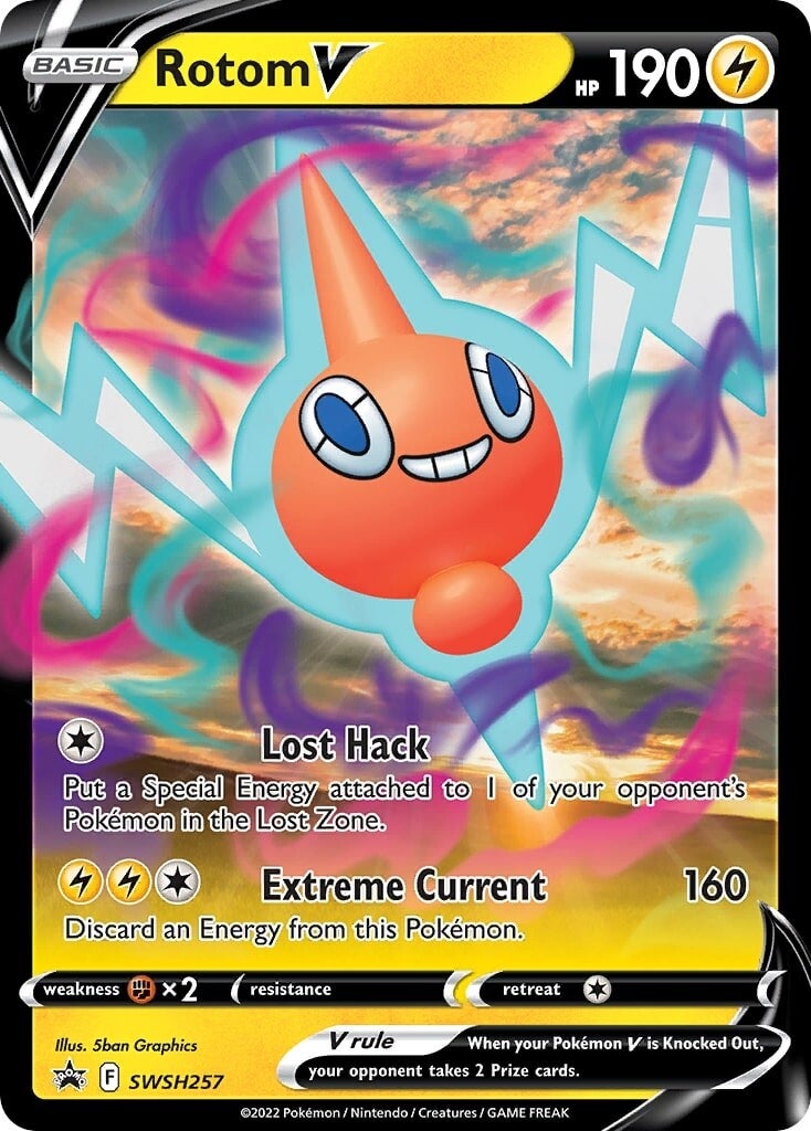 Rotom V (SWSH257) [Sword & Shield: Black Star Promos] | Odin's Place