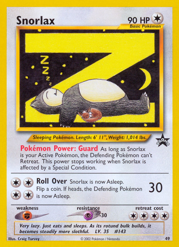 Snorlax (49) [Wizards of the Coast: Black Star Promos] | Odin's Place