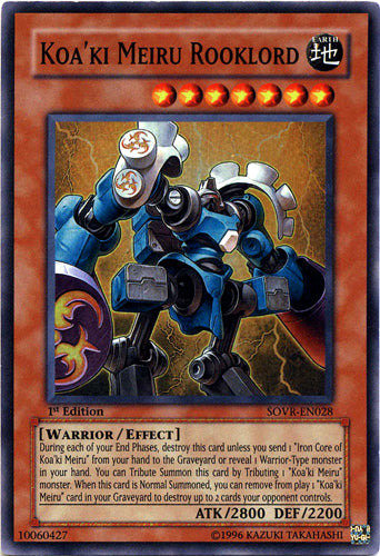 Koa'ki Meiru Rooklord [SOVR-EN028] Super Rare | Odin's Place