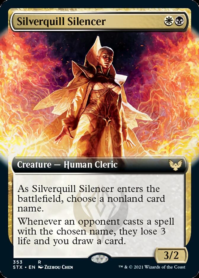 Silverquill Silencer (Extended Art) [Strixhaven: School of Mages] | Odin's Place