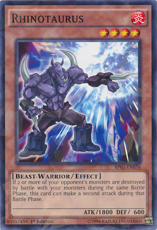 Rhinotaurus [BP03-EN076] Shatterfoil Rare | Odin's Place