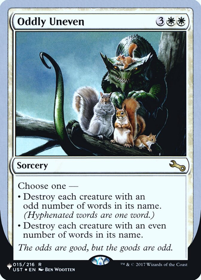 Oddly Uneven (Unfinity Foil Edition) [The List] | Odin's Place
