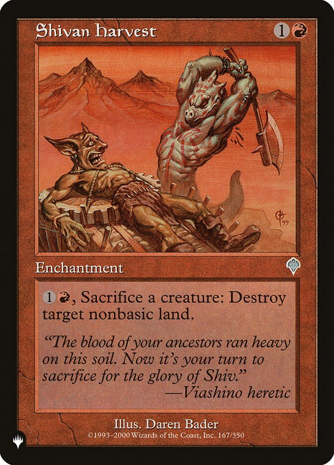 Shivan Harvest [The List] | Odin's Place