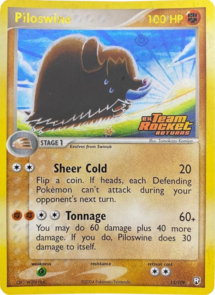 Piloswine (13/109) (Stamped) [EX: Team Rocket Returns] | Odin's Place