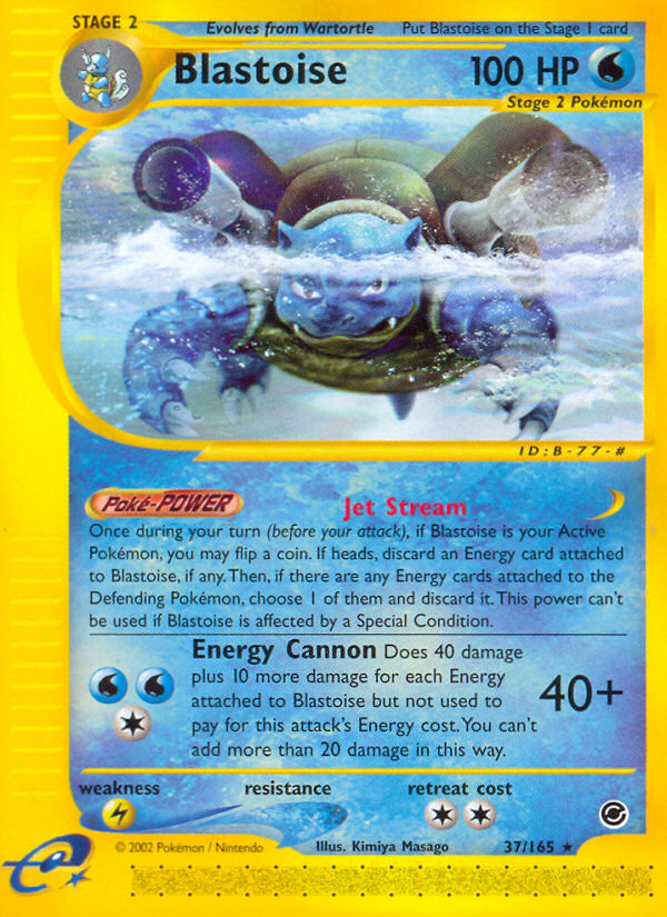 Blastoise (37/165) [Expedition: Base Set] | Odin's Place
