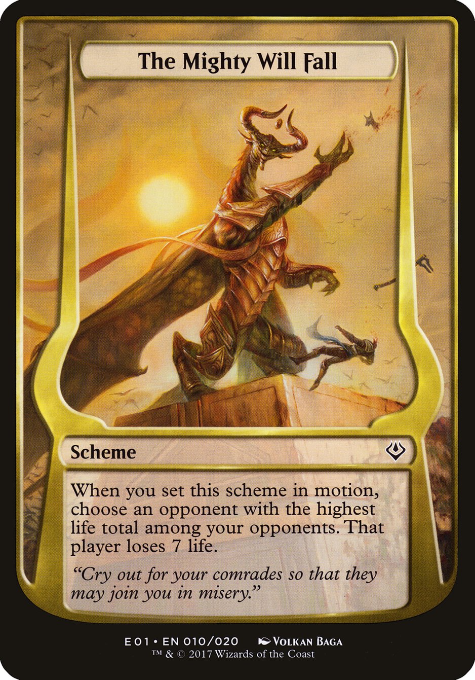 The Mighty Will Fall (10) (Schemes) [Archenemy: Nicol Bolas Schemes] | Odin's Place