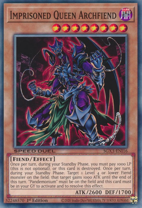 Imprisoned Queen Archfiend [SGX3-ENI16] Common | Odin's Place