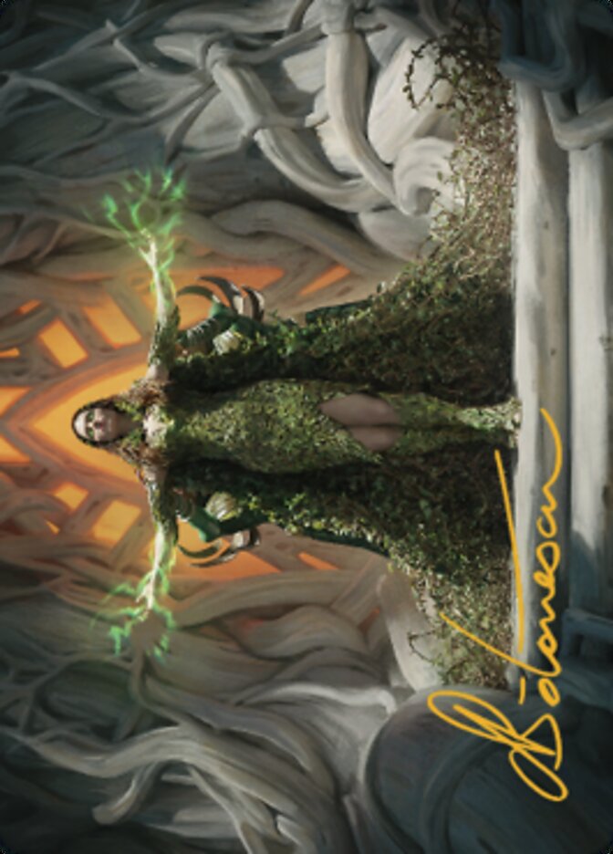 Titania, Voice of Gaea Art Card (Gold-Stamped Signature) [The Brothers' War Art Series] | Odin's Place