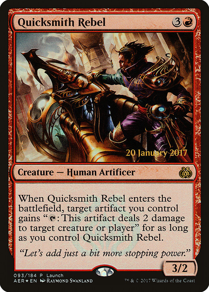 Quicksmith Rebel (93) (Launch) [Aether Revolt Promos] | Odin's Place