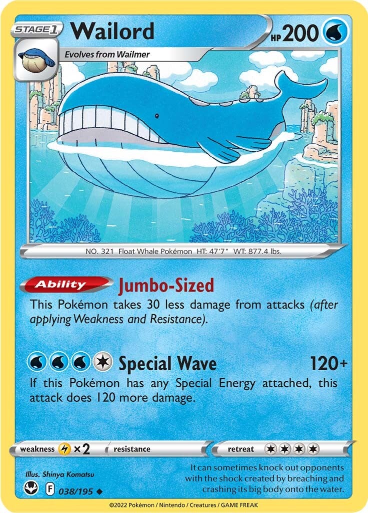Wailord (038/195) [Sword & Shield: Silver Tempest] | Odin's Place