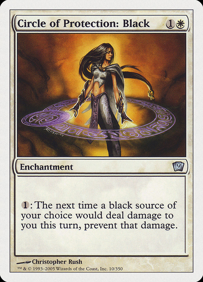 Circle of Protection: Black (10) [Ninth Edition] | Odin's Place