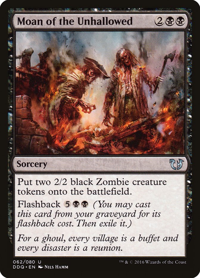 Moan of the Unhallowed (62) [Duel Decks: Blessed vs. Cursed] | Odin's Place