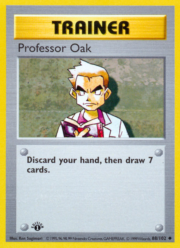 Professor Oak (88/102) (Shadowless) [Base Set 1st Edition] | Odin's Place