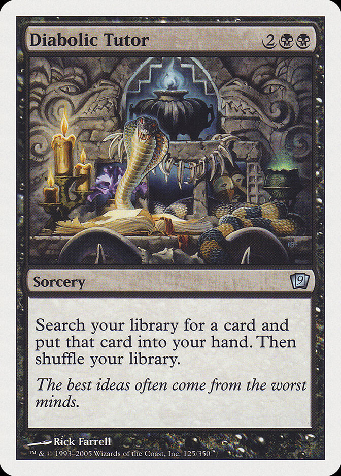 Diabolic Tutor (125) [Ninth Edition] | Odin's Place