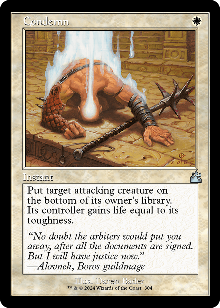 Condemn (Retro Frame) [Ravnica Remastered] | Odin's Place
