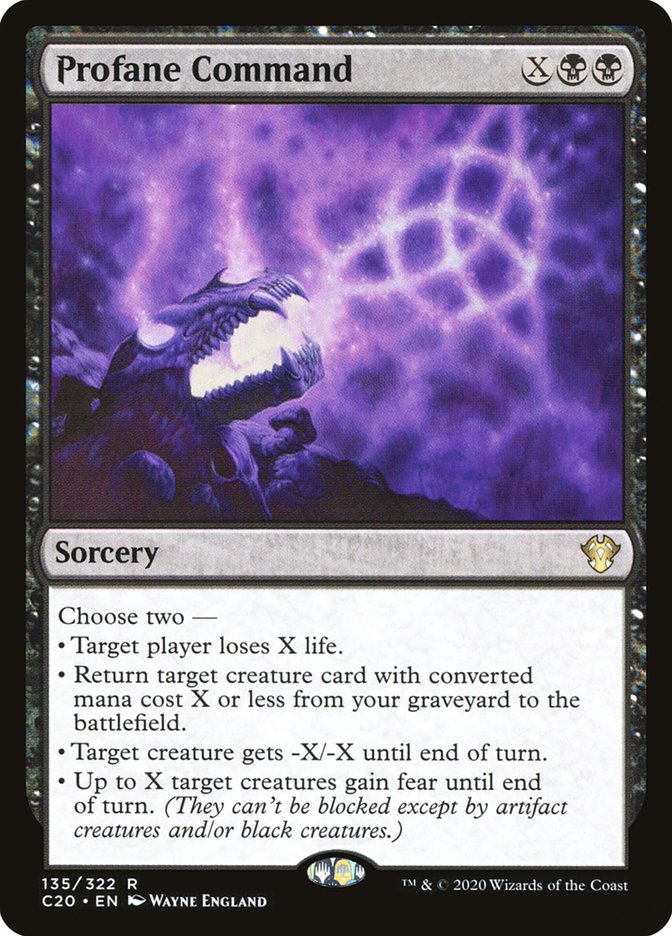 Profane Command [Commander 2020] | Odin's Place