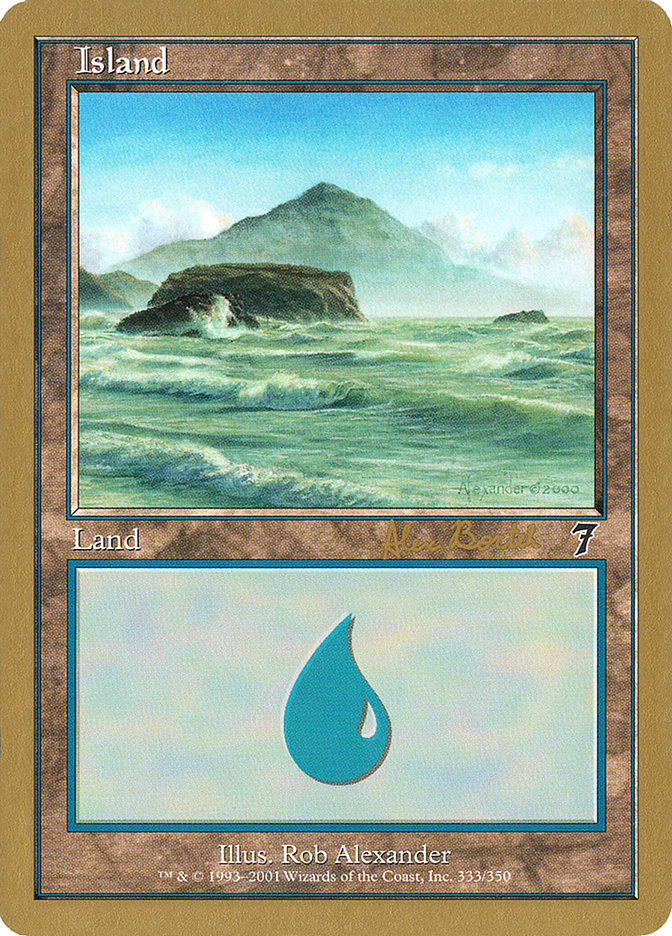 Island (ab333) (Alex Borteh) [World Championship Decks 2001] | Odin's Place