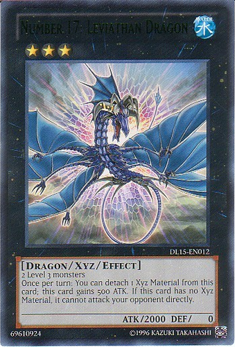 Number 17: Leviathan Dragon (Green) [DL15-EN012] Rare | Odin's Place