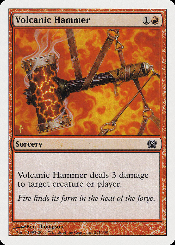 Volcanic Hammer (231) [Eighth Edition] | Odin's Place