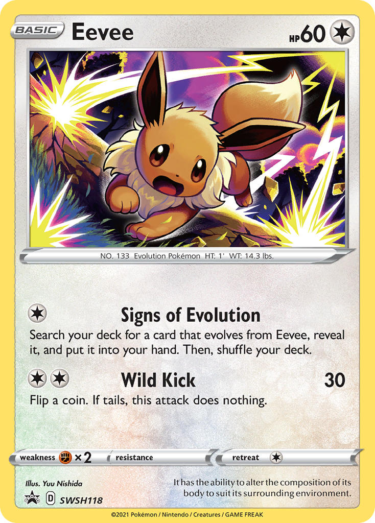 Eevee (SWSH118) [Sword & Shield: Black Star Promos] | Odin's Place