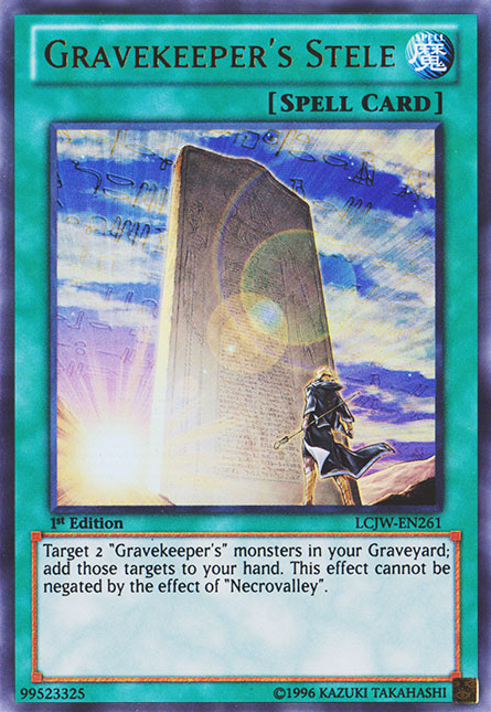 Gravekeeper's Stele [LCJW-EN261] Ultra Rare | Odin's Place