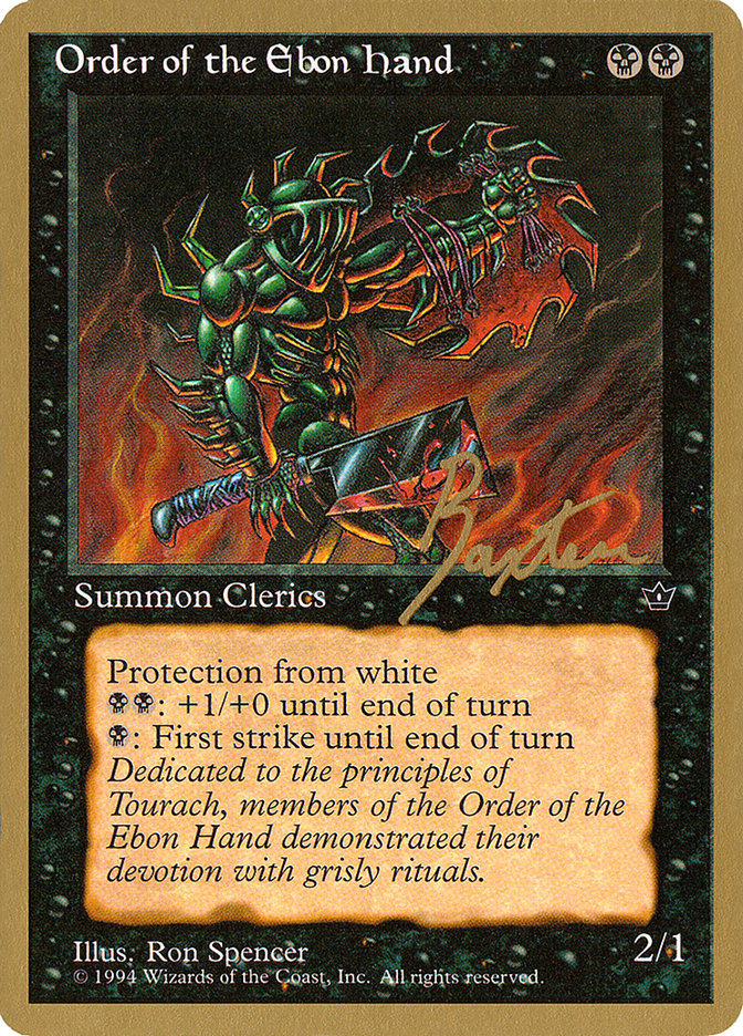 Order of the Ebon Hand (Spencer) (George Baxter) [Pro Tour Collector Set] | Odin's Place