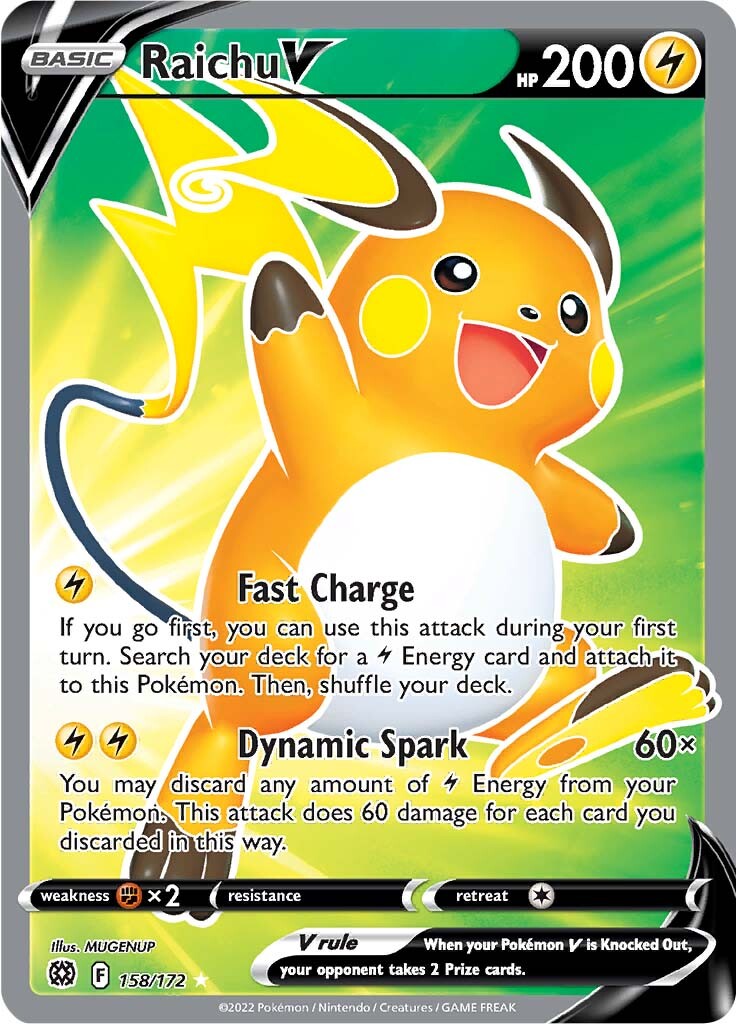 Raichu V (158/172) [Sword & Shield: Brilliant Stars] | Odin's Place