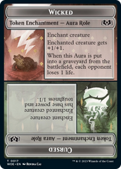 Wicked Role / Cursed Role // Emblem - On An Adventure Double-Sided Token [Wilds of Eldraine Tokens] | Odin's Place