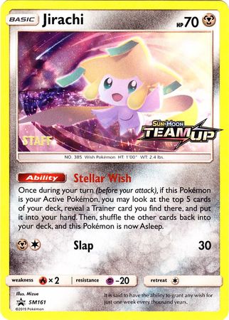 Jirachi (SM161) (Staff) [Sun & Moon: Black Star Promos] | Odin's Place