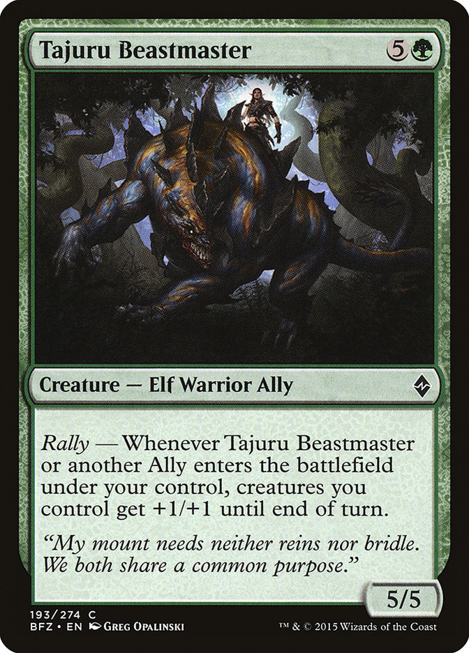 Tajuru Beastmaster (193) [Battle for Zendikar] | Odin's Place