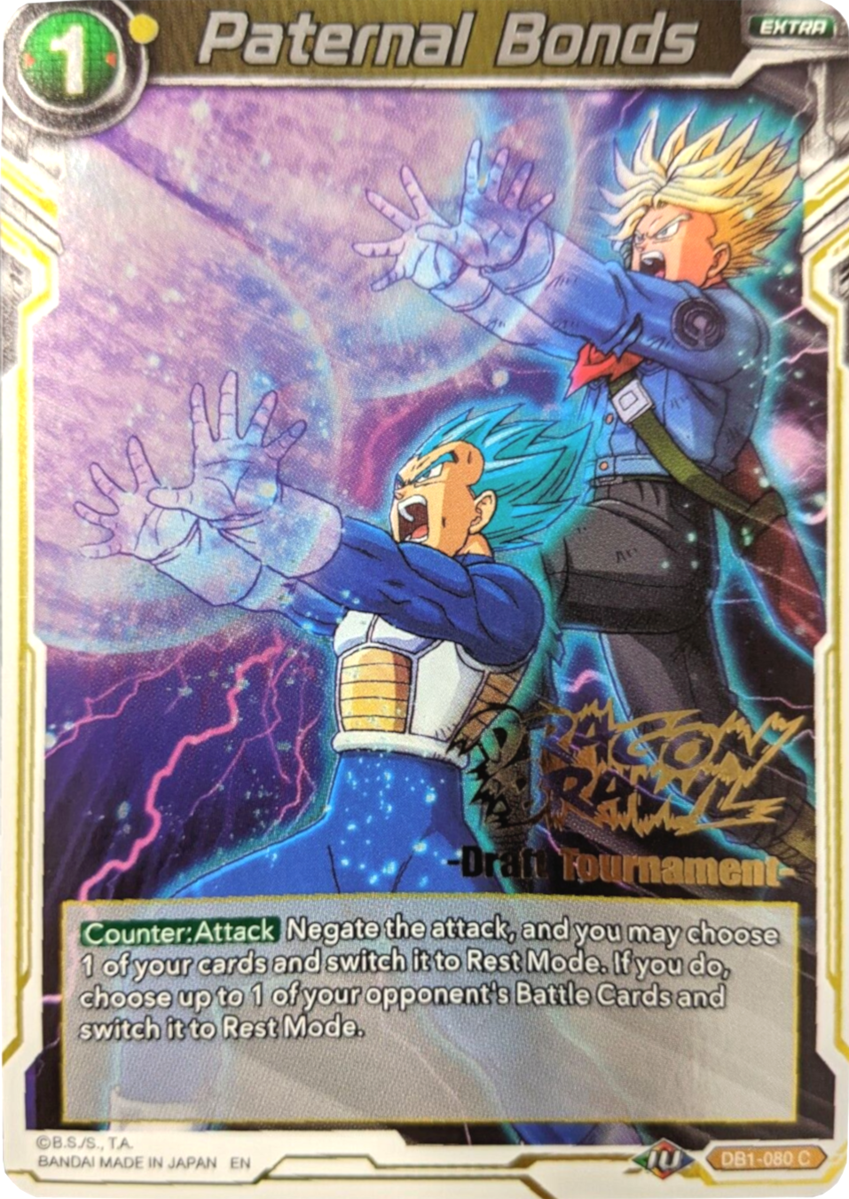 Paternal Bonds (Dragon Brawl Draft Tournament Gold Stamped) (DB1-080) [Promotion Cards] | Odin's Place
