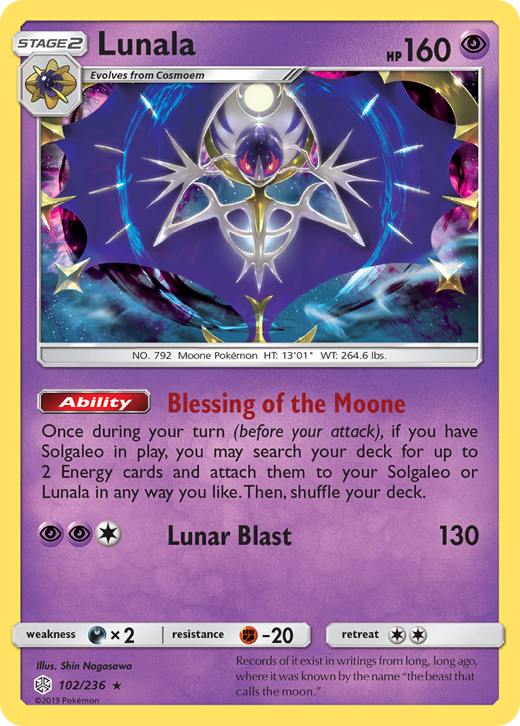 Lunala (102/236) [Sun & Moon: Cosmic Eclipse] | Odin's Place