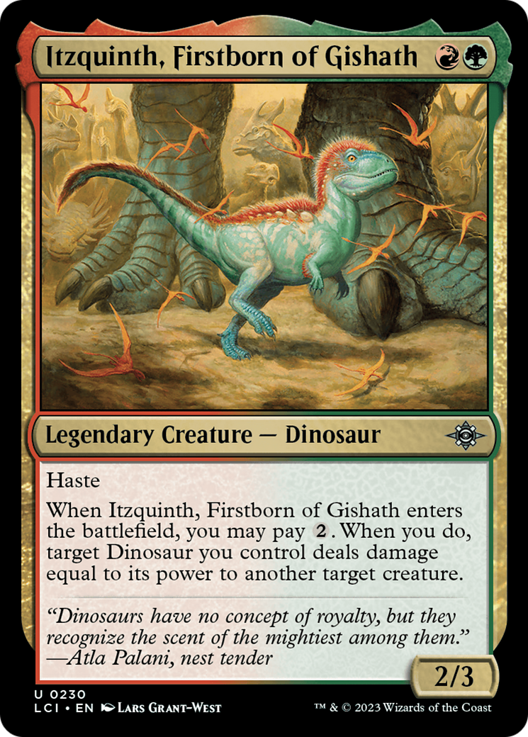 Itzquinth, Firstborn of Gishath [The Lost Caverns of Ixalan] | Odin's Place