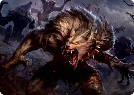 Village Reavers Art Card [Innistrad: Midnight Hunt Art Series] | Odin's Place