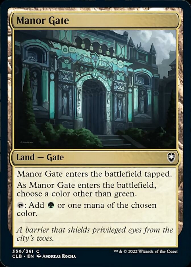 Manor Gate [Commander Legends: Battle for Baldur's Gate] | Odin's Place