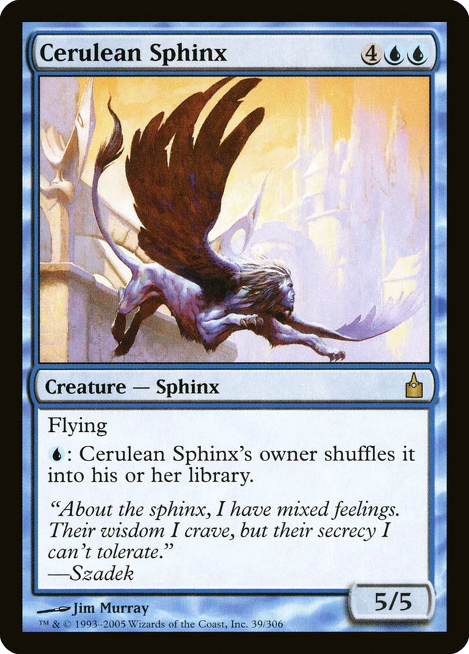 Cerulean Sphinx (39) [Ravnica: City of Guilds] | Odin's Place