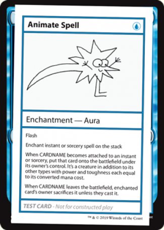 Animate Spell (2021 Edition) [Mystery Booster Playtest Cards] | Odin's Place