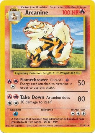Arcanine (23/102) [Base Set Unlimited] | Odin's Place