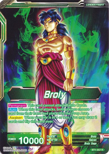 Broly // Broly, The Legendary Super Saiyan (Collector's Selection Vol. 1) (BT1-057) [Promotion Cards] | Odin's Place