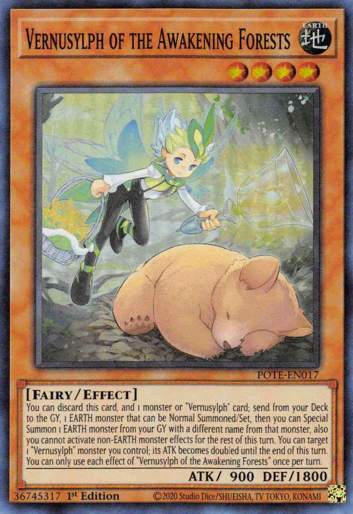 Vernusylph of the Awakening Forests [POTE-EN017] Super Rare | Odin's Place