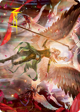 Sigarda's Summons Art Card (Gold-Stamped Signature) [Innistrad: Crimson Vow Art Series] | Odin's Place