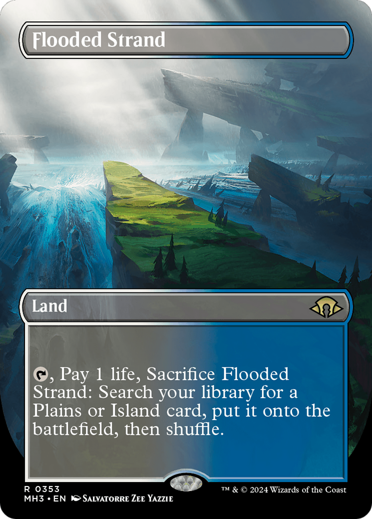 Flooded Strand (Borderless) [Modern Horizons 3] | Odin's Place